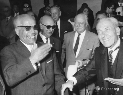 1966 - President Bourguiba, Former U.S. Consul Hooker Doolittle, Sadok Mokaddem